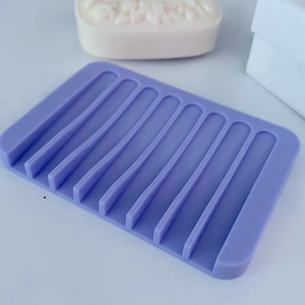 1 pc Purple Silicone Soap Holder